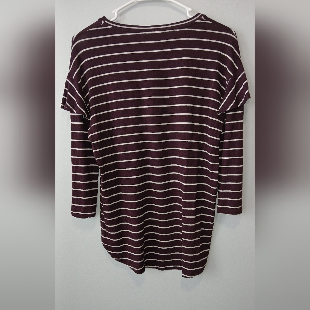 Dolan Classic Stripe Top Womens Large Preppy Casual - Picture 2 of 6